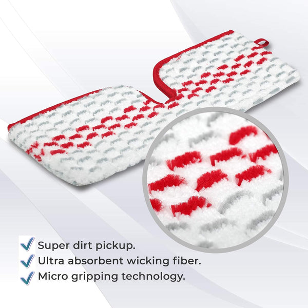 Microfiber Washable Spray Mop Refills Compatible with Promist Max, Reusable Pads Replacement Head (4)