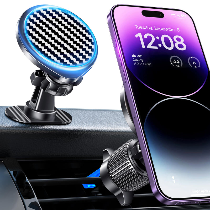 for Magsafe Car Mount [Strong Magnets] Magnetic Phone Holder for Car Vent Dashboard [Hands Free] Cell Phone Holder Car Mount for iPhone 15 14 13