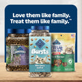 Blue Buffalo Bursts Savory Seafood Crunchy & Creamy Cat Treats, Great for Training, Real Salmon Natural Cat Treats Enhanced with Vitamins,