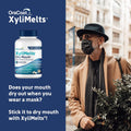 Oracoat XyliMelts for Dry Mouth Night Time or Day - Moisturizing Dry Mouth Adhering Discs, Sugar Free with Xylitol, 100 Count, Slightly Sweet
