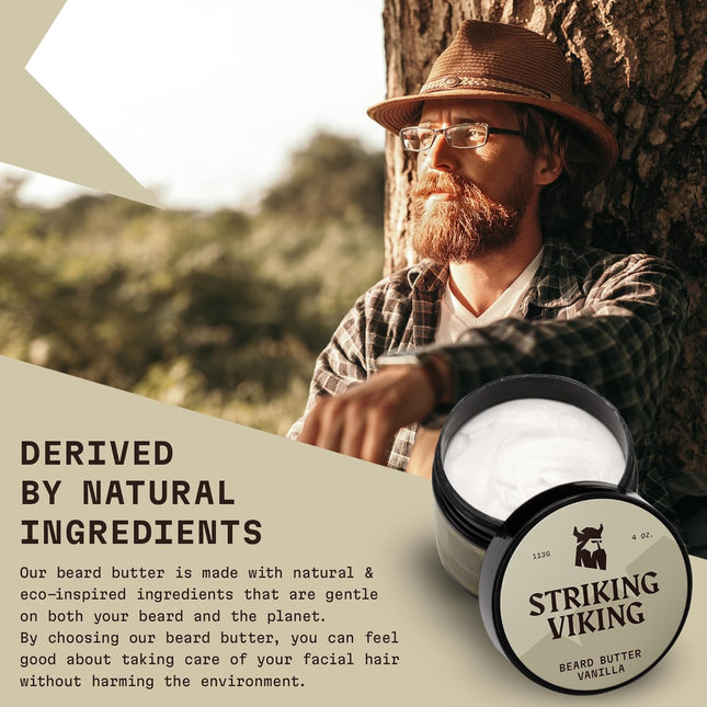 Striking Viking Beard Butter - Non-Greasy Moisturizer with Natural Ingredients (