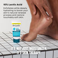 Amlactin Foot Repair Cream - 3 Oz Cream for Dry Cracked Heels with 15% Lactic Acid - Exfoliator and Moisturizer for Dry Skin (Packaging May Vary)