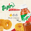 Snak Club Tajin Mango Rings Gummy Candy, Fruit Candy Gummies with Chili and Lime Seasoning, Mild, Gluten-Free and Vegan Snacks, 11 oz Resealable
