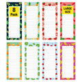 8 Large Magnetic Notepads – Big Notepads for Grocery List, Shopping List, To-Do List, Reminders -Strong Magnetic Back- Memo Pads with Realistic