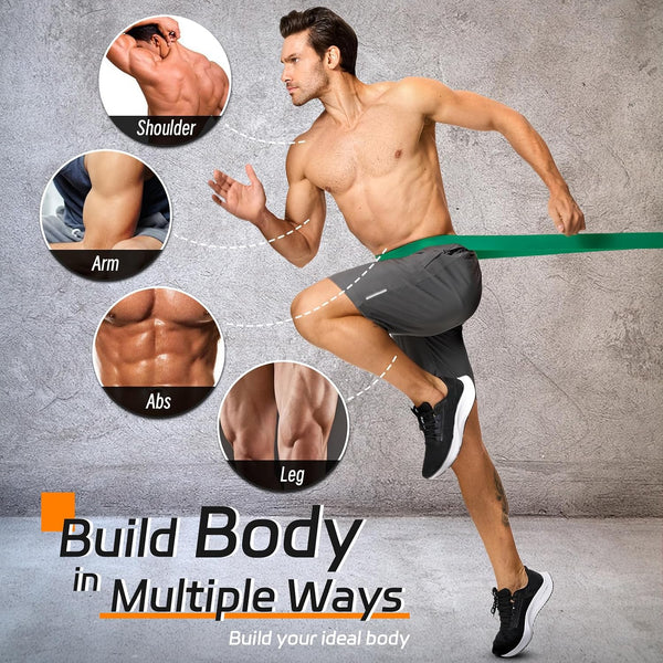 Non Latex Resistance Bands, Pull up Assistance Bands, Exercise Bands Resistance, Workout Bands Resistance for Men and Women, Stretch Bands for
