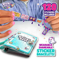 Sky Castle Sticki Rolls Sticker Book Bracelet - 120 Holographic Stickers | Series 2, 50 Laminated Activity Pages, Collectible Kawaii Designs, Ages