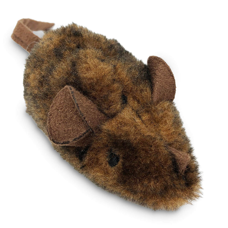 OurPets Play-N-Squeak Mouse Hunter Cat Toy, Catnip Filled, Interactive Fun | Real rodent sound effect, electronic squeaker inside, sparks hunting