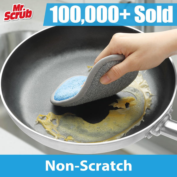 Sponges Kitchen Dish Sponge for Washing Dishes Cleaning Kitchen, All-Purpose, 6 Pack, Non Scratch, Rough Scrubbers Side for Non-Stick Cookware,