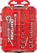 CRAFTSMAN Mechanics Tool Set, 1/4 Inch Drive, 20 Piece, 90-Tooth (CMMT12108)
