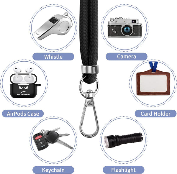 CACOE Cell Phone Lanyard 2 Pcs-1 Pcs Adjustable Neck Strap,1 Pcs Wrist Strap, 2 Pcs Pads, Universal Crossbody, Multifuctional Compatible with Most