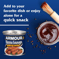 Armour Star Vienna Sausage, Barbecue Flavored, Canned Sausage, 4.6 oz (Pack of 6) 4.6 Ounce (Pack of 6)
