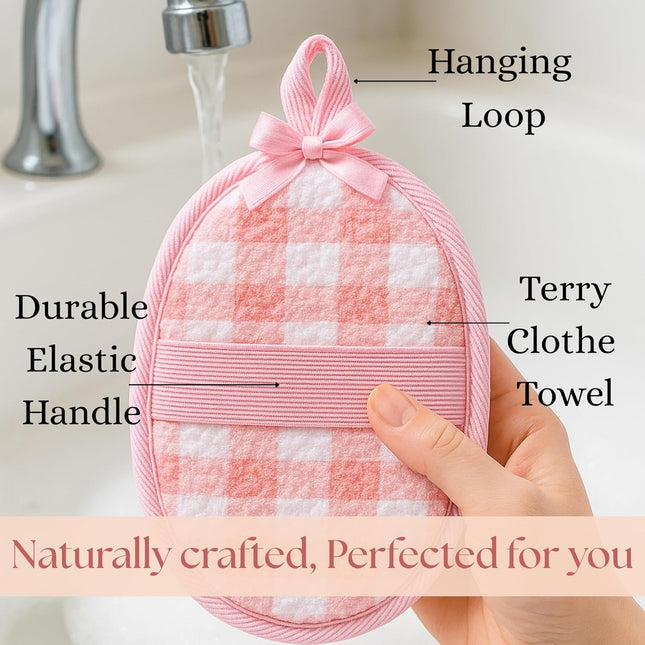 Natural Loofah Exfoliating Body Scrubber for Women Made with Natural Egyptian Lo