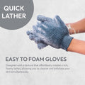 4 Pairs Exfoliating Gloves, 100% Nylon, Dual Texture Body Scrub for Spa, Massage & Dead Skin Removal, Multi-Color Shower Bath Accessories