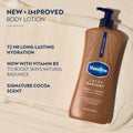 Vaseline Intensive Care Body Lotion Cocoa Radiant for Dry Skin Lotion Made with Ultra-Hydrating Lipids and Pure Cocoa Butter for a Long-Lasting,