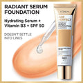 L'Oreal Paris Age Perfect Radiant Serum Foundation with SPF 50, Rose Ivory, 1 Ounce Rose Ivory 1 Fl Oz (Pack of 1)