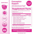 Pink Stork Organic Fertility Tea - Supports Conception for Her & Hormone Balance with Chaste Tree Berry (Vitex), Mint, and Red Raspberry Leaf -