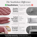 Southshore Fine Living, Inc. Queen/Full Size Quilt Bedding Set with 2 Pillow Shams, Soft Comfy Queen Coverlet/Full Size Bedspread, Machine