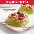 Jif Natural Creamy Peanut Butter Spread and Honey, 16 Oz. Jar | 7g protein per serving, 7% DV, See nutrition information for fat and saturated fat