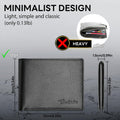 Wallet for Men, Premium Classic Mens Wallet Minimalist Slim Bifold Wallet, RFID Blocking Wallet with 10 Credit Card, 2 ID Window and 2 Cash Slots,