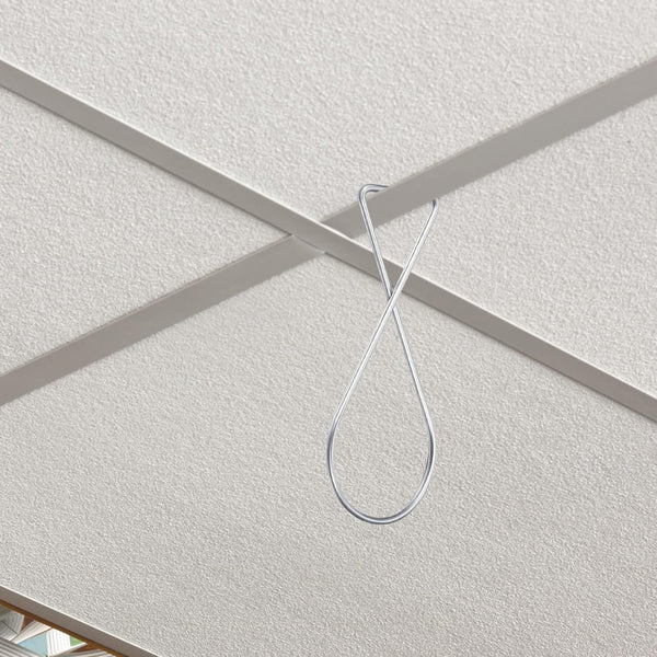 Outus 50 Packs Hook Clips Ceiling Tile Hooks T-bar Drop Ceiling Clips for Office, Classroom, Home and Wedding Decoration, Hanging Sign from
