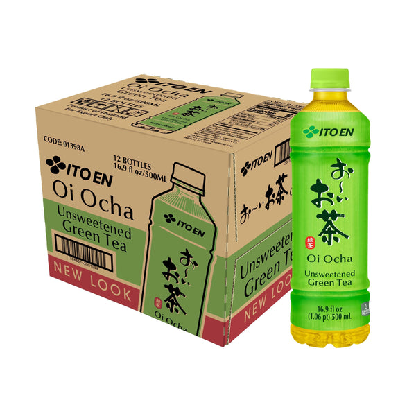 Ito En Tea Oi Ocha Green Tea, Unsweetened, 16.9 Ounce (Pack of 12) Green Tea 16.9 Ounce (Pack of 12)