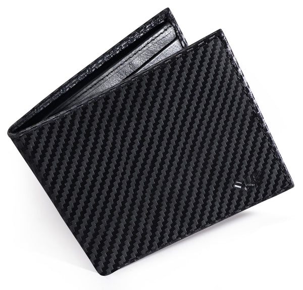 LUXEORIA Full Grain Genuine Leather Wallet for Men, Handcrafted Travel Wallet, Minimalist Mens Slim Bifold Wallet, Anti-Theft RFID Blocking Wallet