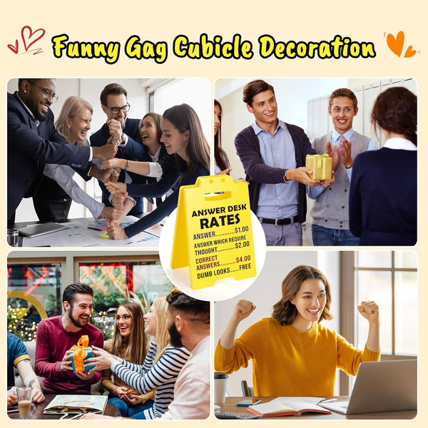 MBL Funny Gag Gifts for Christmas - White Elephant Gifts for Adults Answer Desk Rates