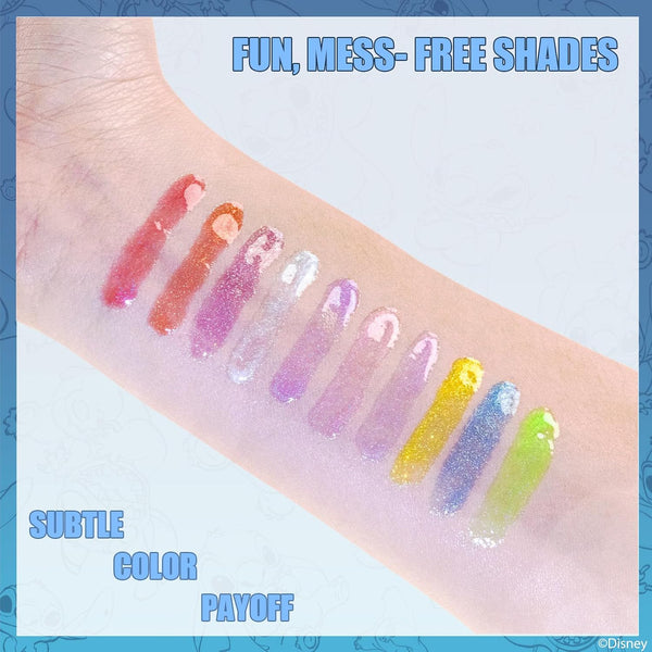 Townley Girl Stitch Lip Gloss Set, 10-Piece Plant-Based, Ages 3+ 0.04 Fl Oz (Pack of 1)