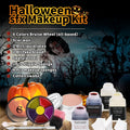 CHASPA Halloween Liquid Latex Special Effects SFX Makeup Kit - Scar Wax + 2 Btl Liquid Latex + 2 Btl Fake Blood + Spatula Tool + 2Pcs Stipple