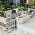Easy-Going Waterproof Patio Seat Cushion Covers 22x20x4 inch 6 Pack Replacement Non-Slip Outdoor Cushion Slipcover with Zipper and Adjustable