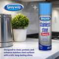 Sprayway Water-Based Stainless Steel Cleaner, 15 Fl Oz (Pack of 1) 15 Ounce (Pack of 1)