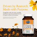Garden of Life Vitamin Code Raw Vitamin C - 120 Capsules, 500mg Whole Food Vitamin C Capsules + Fruit & Veggie Blend & Probiotics, Supplements for