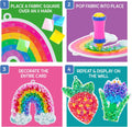 Educational Insights Tufting Kit - Arts and Crafts for Kids Ages 4-8, Poke in Art Kits for Girls & Boys, DIY Kids Craft Kit, Mess Free Art Set