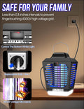 Bug Zapper Outdoor, Mosquito Zapper with LED Light, Fly Zapper Outdoor Indoor, Insect Zapper Electric Fly Traps, Plug in Mosquito Killer for Patio