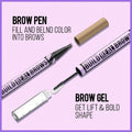 iMethod Eyebrow Pen and Eyebrow Gel - Eyebrow Pencils for Women with 4-Fork-Tip & Brow Gel Clear, Magical 2-in-1 Dual-Ended Brow Pen for