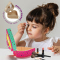 Paint Your Own Wooden Kids Heart Treasure Box Kit - Basket Stuffers - Art Kits for Toddler Girl - Arts and Craft Gifts for Ages 4-6 Year Old Girls