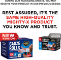 24 Gauze Rolls - 4" x 4.1yd - Soft and Breathable Rolled Gauze - Latex-Free Premium Individually Wrapped Bandages with Bonus Tape - First Aid