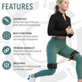 Leg Speed & Agility Resistance Bands - Athletic Performance/Fitness Training for All Ages - 4 Resistance Levels, Stretch Strap, Digital Training