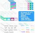 Ultimate Productivity Stickers Set - Large Value Pack of 20 Planner Sticker Sheets - Calendars, to Do Lists, Habit Trackers, Goals - Accessories &
