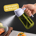 CXINYI - 16Oz/470Ml Olive Oil Dispenser for Kitchen with Stickers - 2 in 1 Olive Oil Sprayer for Cooking, Air Fryer, and Salad, Black&Purple