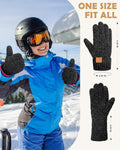 Winter Gloves for Women Chenille, Womens Gloves Cold Weather Warm Fleece Lined, Gloves for Women Touchscreen Fingers