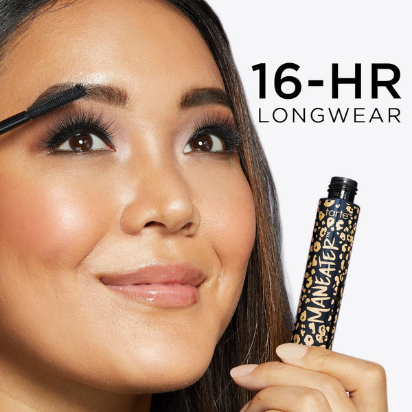 tarte maneater mascara – Extreme Curl, Instant Volume & Length, 16HR Ultra-Creamy Longwear Eye Makeup 0.15 Fl Oz (Pack of 1) black