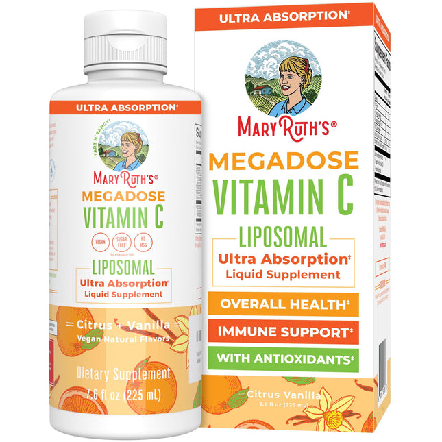 Maryruth Organics Liposomal Vitamin C | Immune Support Supplement | Megadose Vit