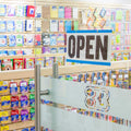 BAZIC Products Open Closed Signs for Business, Double-sided Vinyl Open Signs for Business Window, Will Return Clock Sign, Be Back Sign With Clock