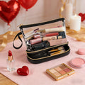 Ethereal Travel Makeup Bag, Clear Cosmetic Bag Make up Organizer TSA Approved Toiletry Bag, Waterproof Pouch for Women Purse for Toiletries