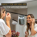 Luxo Shower Mirror, Shower Mirror Fogless for Shaving with a Removable Razor Holder - Shaving Mirror for Shower with a Powerful Suction Cup -