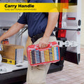 Ontel Battery Daddy Storage & Organizer Case w/Tester, Stores & Protects Up to 180 Batteries, Double-Sided, Clear Locking Lid, Secure Latches &