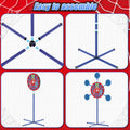 Shooting Games Toys for Nerf Gun Party, Shooting Targets with Toy Guns 10 Foam Darts Kids Outdoor Indoor Toys for Birthday Easter Xmas Gifts for 4