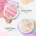 Color Nymph Multi-Colored Blush Highlighter Makeup Palettes | Highly Pigmented Soft Shimmer Powder | Vegan & Cruelty Free, Travel-Friendly Design