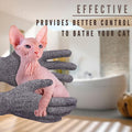 Sphynx Hairless Cats Carbonized Bamboo Bath Exfoliating Gloves Charcoal Bamboo Shower Body Scrub (1 Pair)
